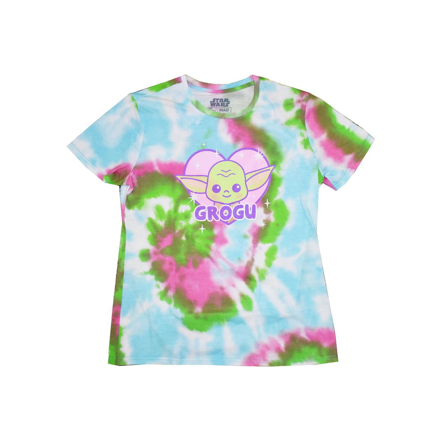 T-shirt pour femme Star Wars Kawaii Grogu Shiny Heart