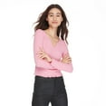thumbnail image 1 of No Boundaries Women's Split Neckline Henley, 1 of 6