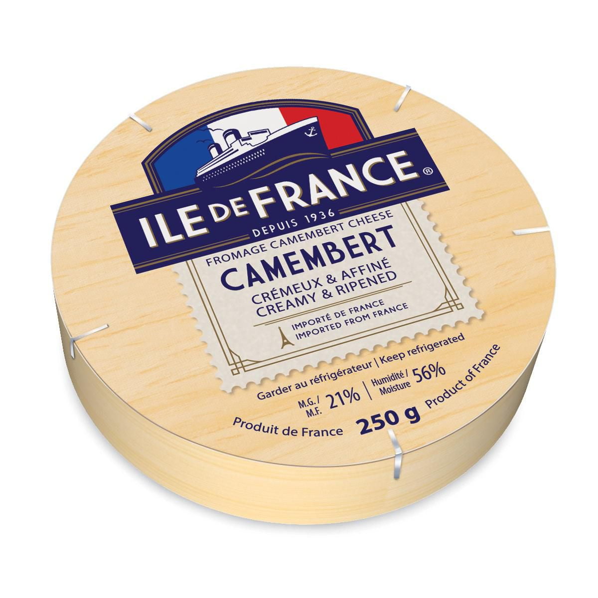 Fromage Camembert crémeux et affiné Ile de France