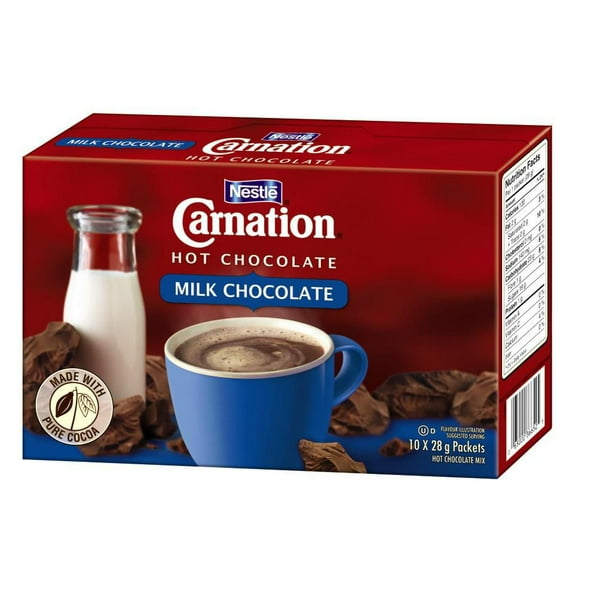 Nestlé Carnation Chocolat Chaud Lait 10 x 28 g