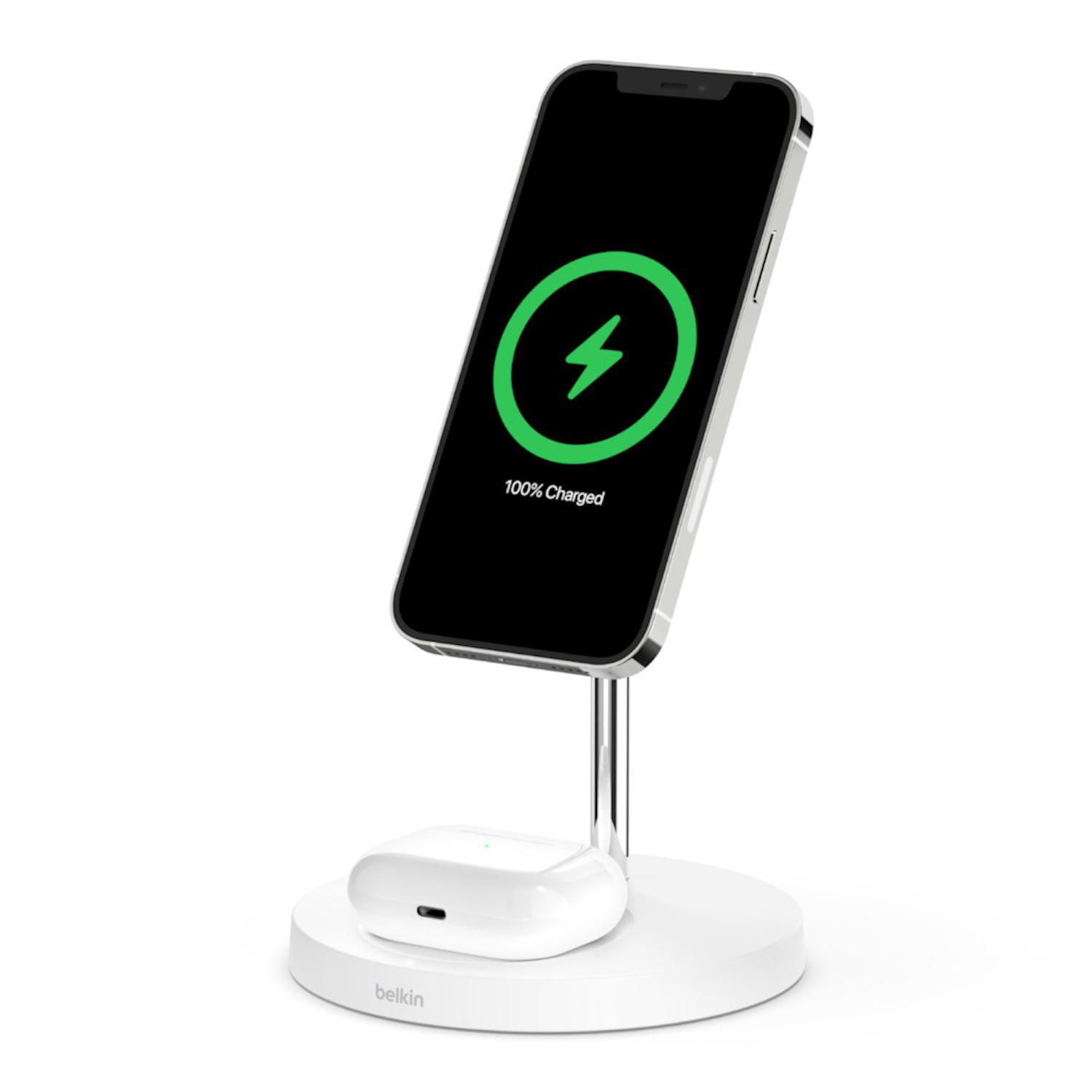 Belkin BOOSTCHARGE PRO 2-in-1 Wireless Charger Stand with