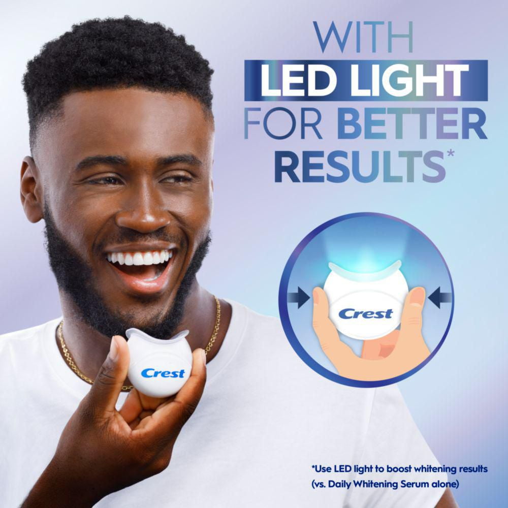 Crest Whitening Emulsions with LED Accelerator Light Leave on