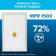 Filtre à air intelligent de qualité supérieure pour la réduction des allergènes, des bactéries et des virus Filtrete(MC), MPR 1900, 16 x 25 x 1 po – image 4 sur 6