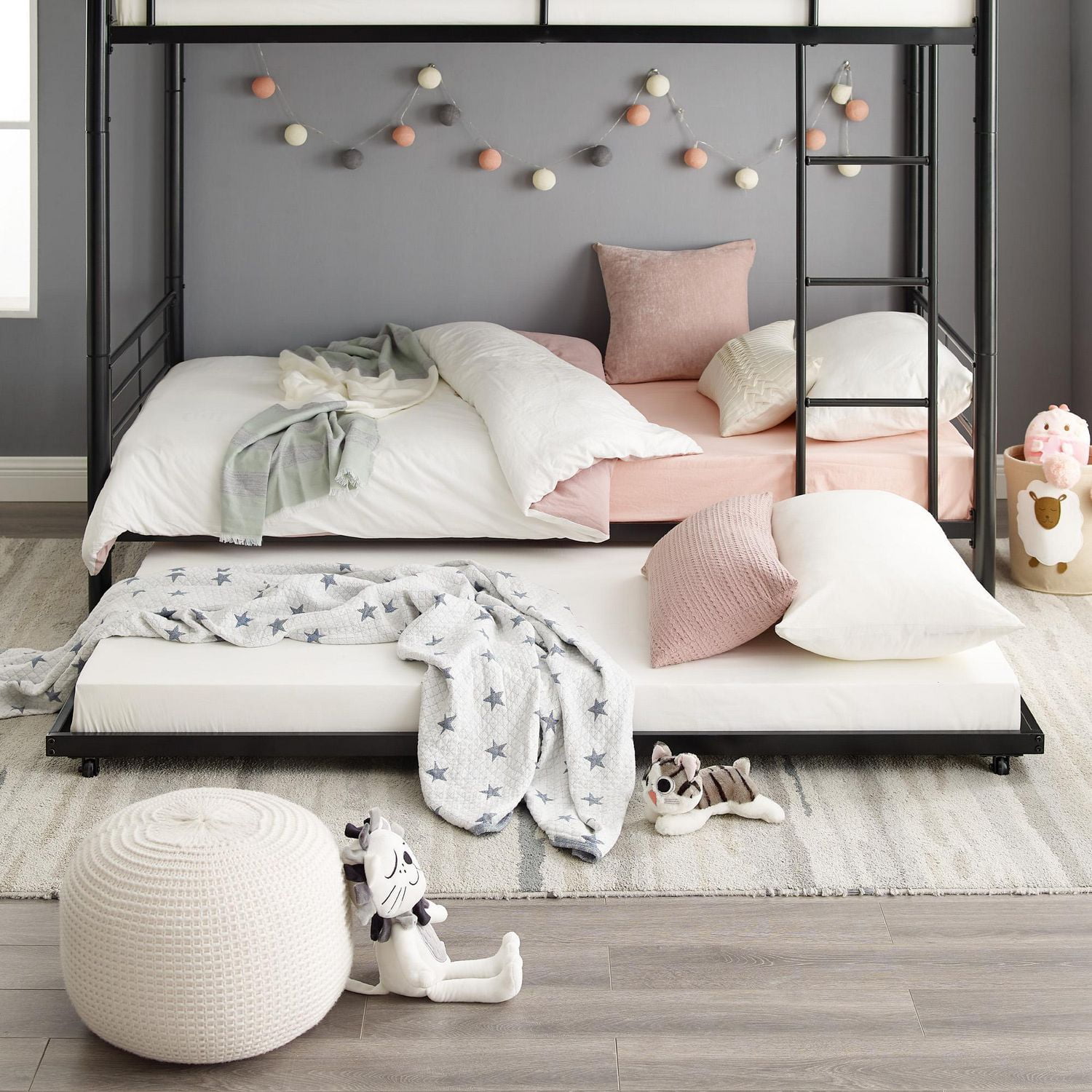 Twin bed with trundle walmart discount