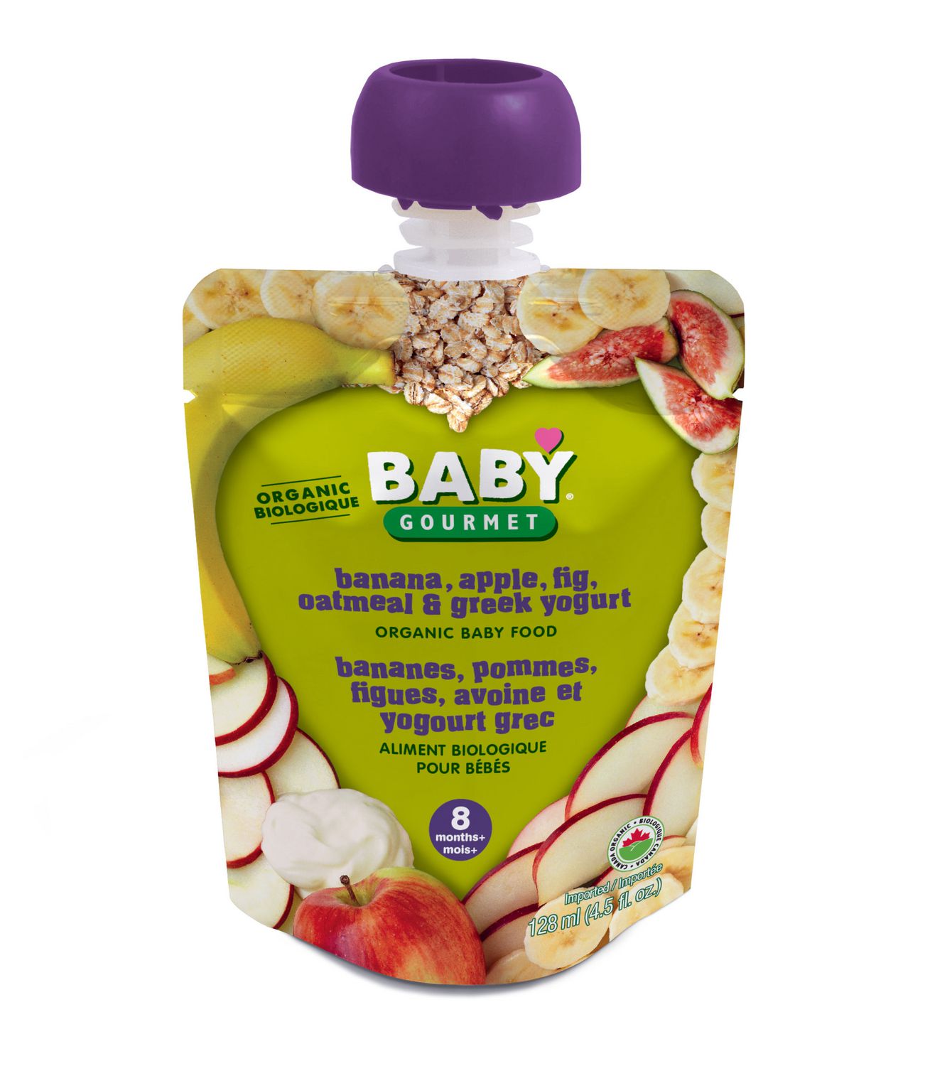 Baby Gourmet Foods Inc Banana Apple Fig Oatmeal & Greek Yogurt Organic