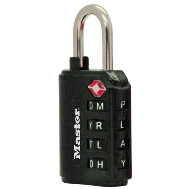 Master Lock Set Your Own WORD Combination TSA-Accepted Luggage Lock -  Walmart.ca