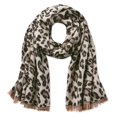 thumbnail image 1 of George Women's Leopard Jacquard Blanket Scarf, 1 of 1