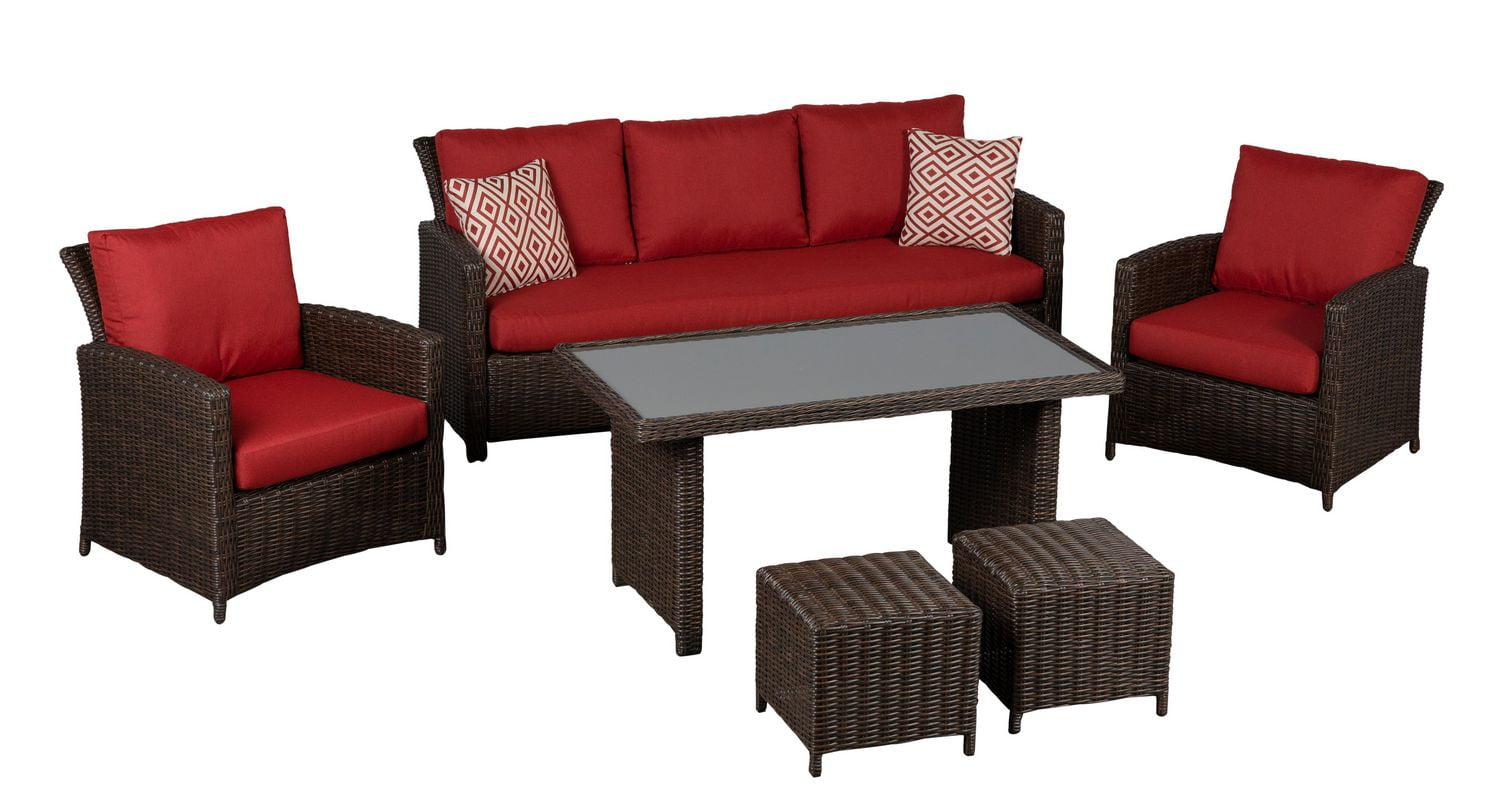 sunset patio beaumont 6pc high table conversation set