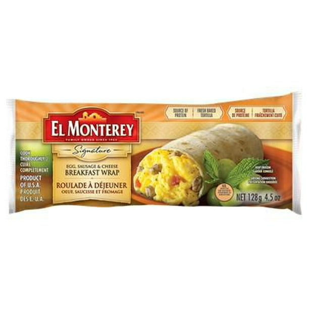 Roulade à déjeuner El Monterey aux oeufs, saucisse et fromage