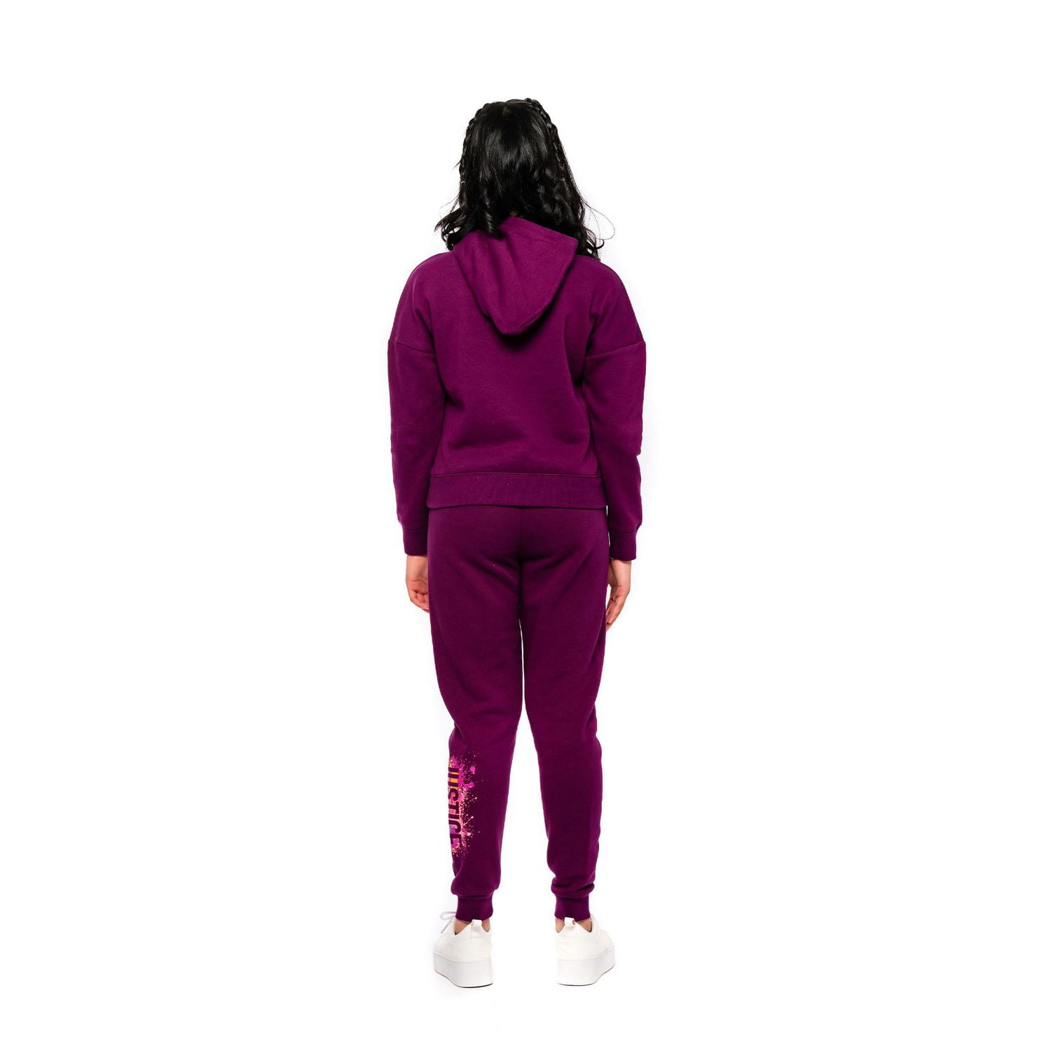 Chandail à capuchon à manches longues Justice Splatter pour fille