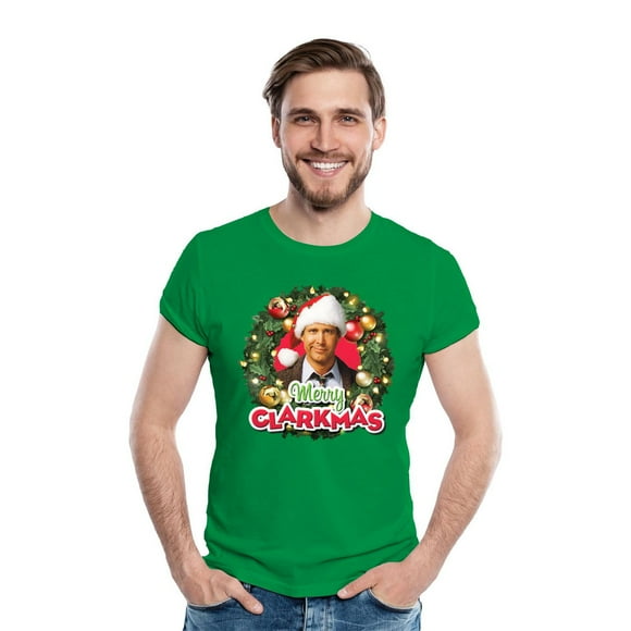 Vacances de Noël T-shirt à manches courtes Merry Clark-Mas pour hommes