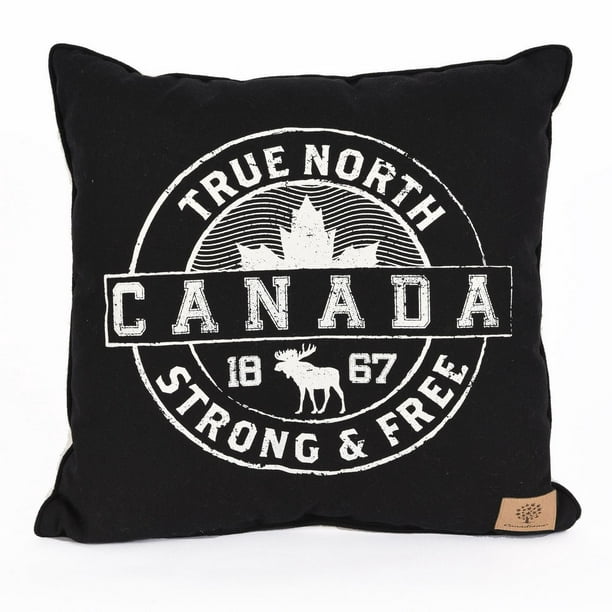 Coussin décoratif à motif de « Fort et libre » de Canadiana