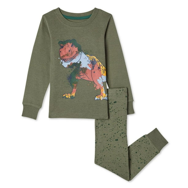 Toddler Boys' Rib Pajamas 2Piece Set Walmart.ca