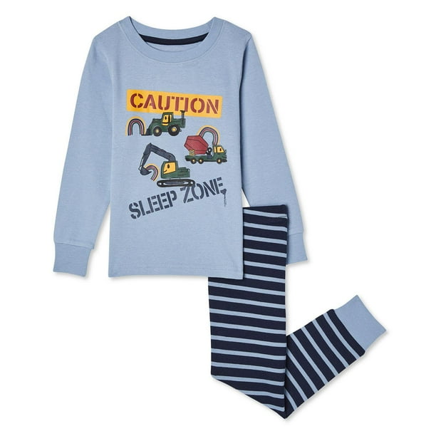 Toddler Boys' Rib Pajamas 2Piece Set Walmart.ca