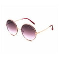 thumbnail image 1 of Lunettes de soleil rondes dorées de Madden NYC, 1 of 2