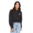 thumbnail image 1 of No Boundaries Women's Cropped Crew Neckline Sweatshirt, 1 of 6