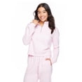 thumbnail image 1 of No Boundaries Women's Cropped Quarter-Zip Sweatshirt, 1 of 6