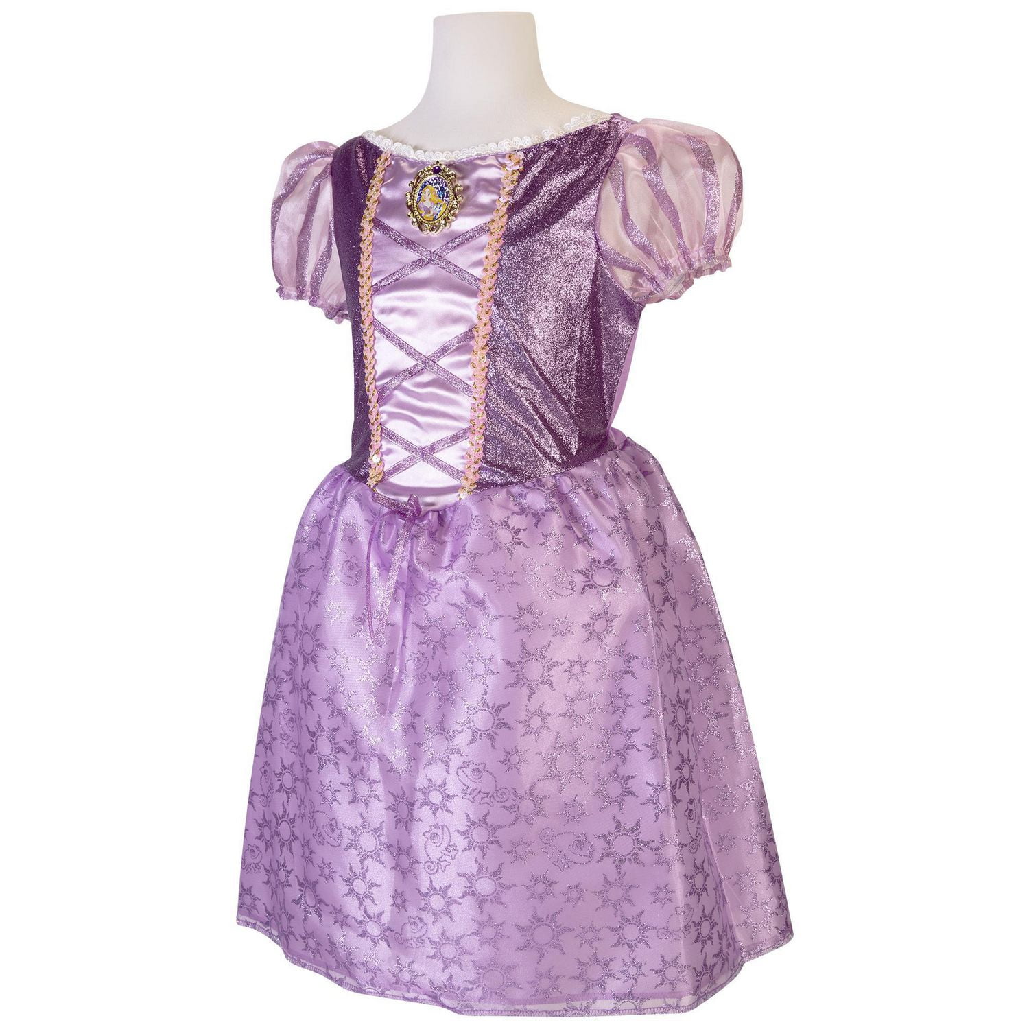 Déguisement Raiponce pour enfants - FINDPITAYA - Robe princesse d'été à  manches longues - Violet - Pourpre