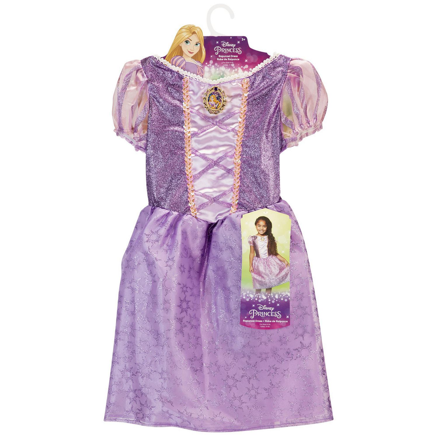 Disguise Costume de Raiponce Deluxe pour enfant, violet, taille (4-6x) :  Disguise: : Jeux et Jouets