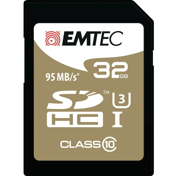 Carte à mémoire SD SpeedIN' CL10 U3 d'Emtec de 32 Go