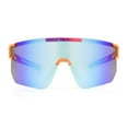 thumbnail image 2 of Athletic Works Pink and Orange Shield Sunglasses, 2 of 2
