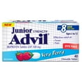 thumbnail image 1 of Advil Junior Comprimés d'ibuprofène à 100 mg, USP, Sans Colorant, Petits Fruits, 40 comprimés, 1 of 8