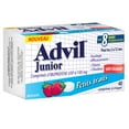 thumbnail image 3 of Advil Junior Comprimés d'ibuprofène à 100 mg, USP, Sans Colorant, Petits Fruits, 40 comprimés, 3 of 8