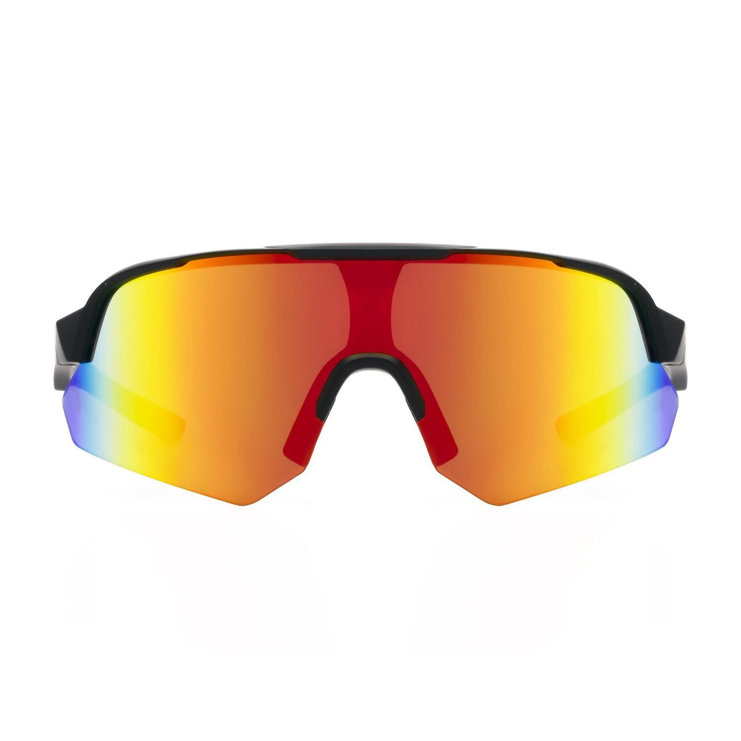 Lunettes de soleil noires et rouges sans pont Athletic Works