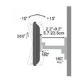 thumbnail image 3 of Techly 1-Arm Tilt/Swivel TV Wall Mount- 17-37", 3 of 3