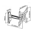 thumbnail image 2 of Techly 1-Arm Tilt/Swivel TV Wall Mount- 17-37", 2 of 3