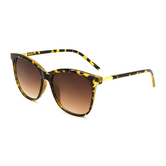 Time & Tru Ladies Polarized Amber Tort Square Sunglasses