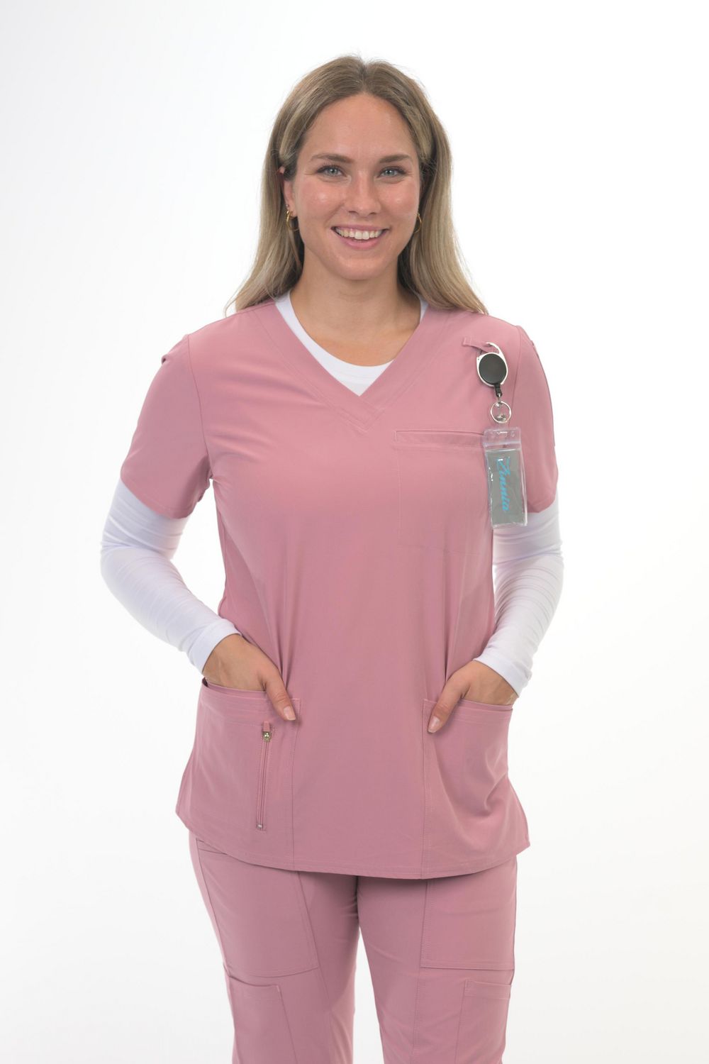 Zinnia Scrubs V-Neck Top