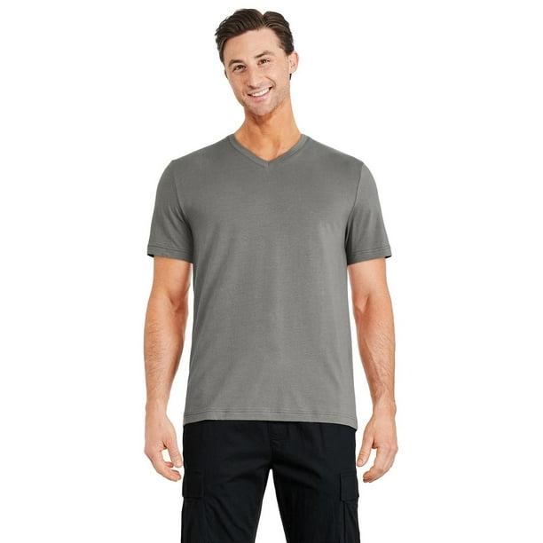George Men's Stretch V-Neckline Tee - Walmart.ca