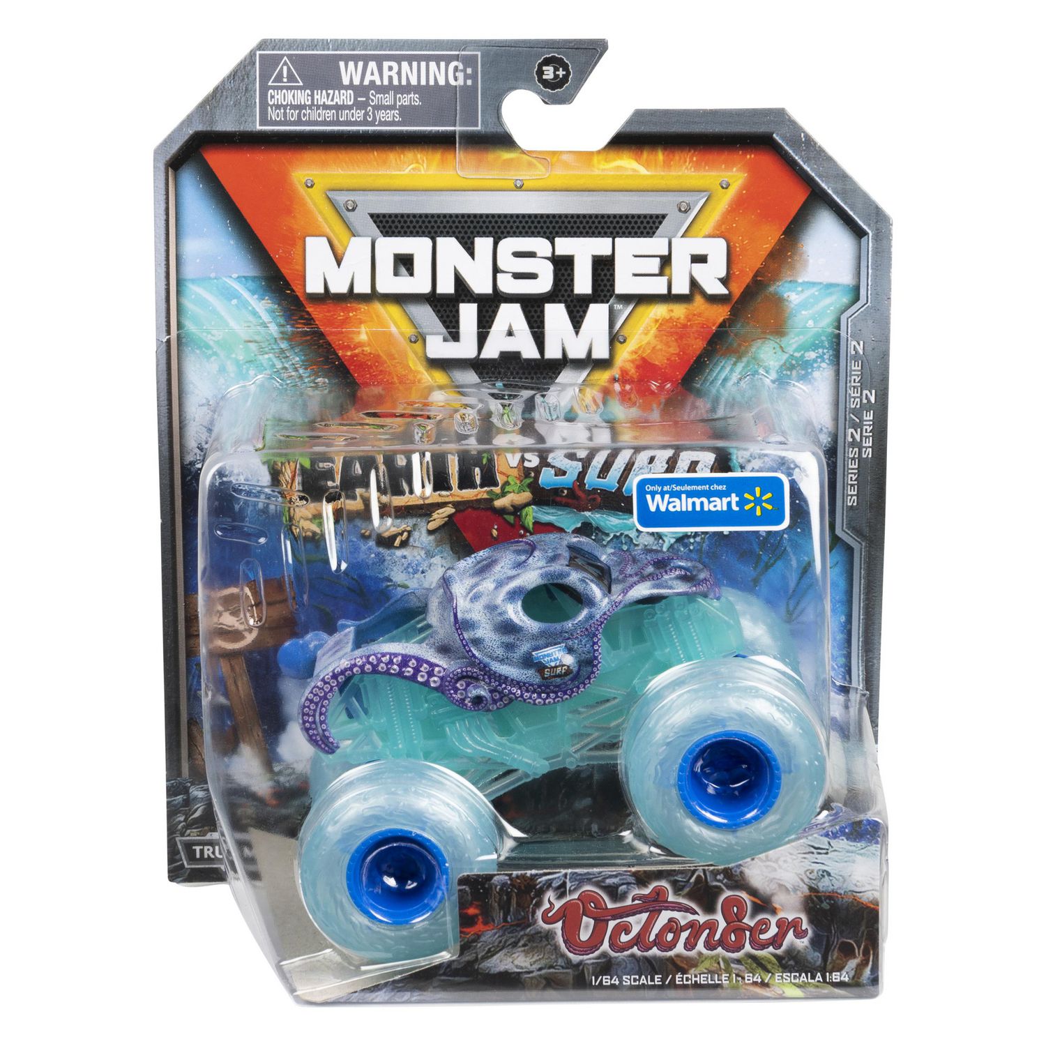 Monster Jam, Official Earth Vs. Surf Octon8er 1:64 Scale Die-Cast