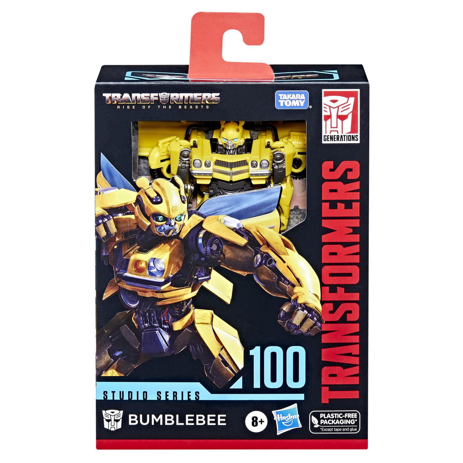Transformers Toys Studio Series Deluxe Class 100 Bumblebee Toy