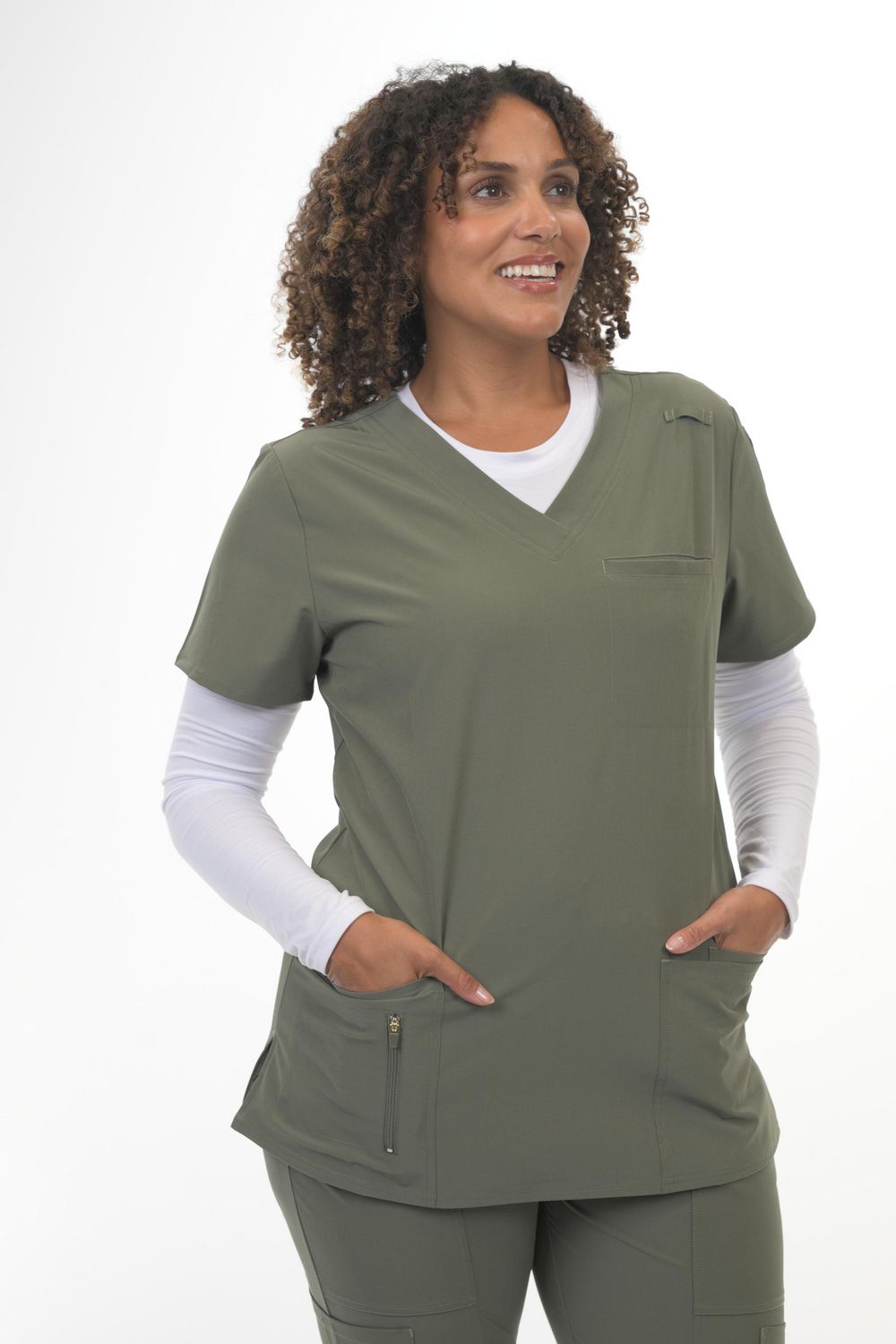 Zinnia Scrubs V-Neck Top