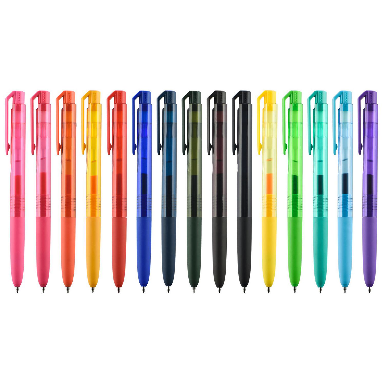 uni Spectrum Retractable Gel Pens Medium Point 0.7mm Assorted