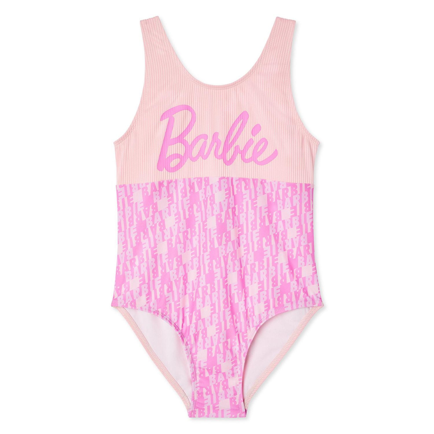 Barbie Little Girls One Piece Bathing Suit Tie Dye Pink 6 : Target