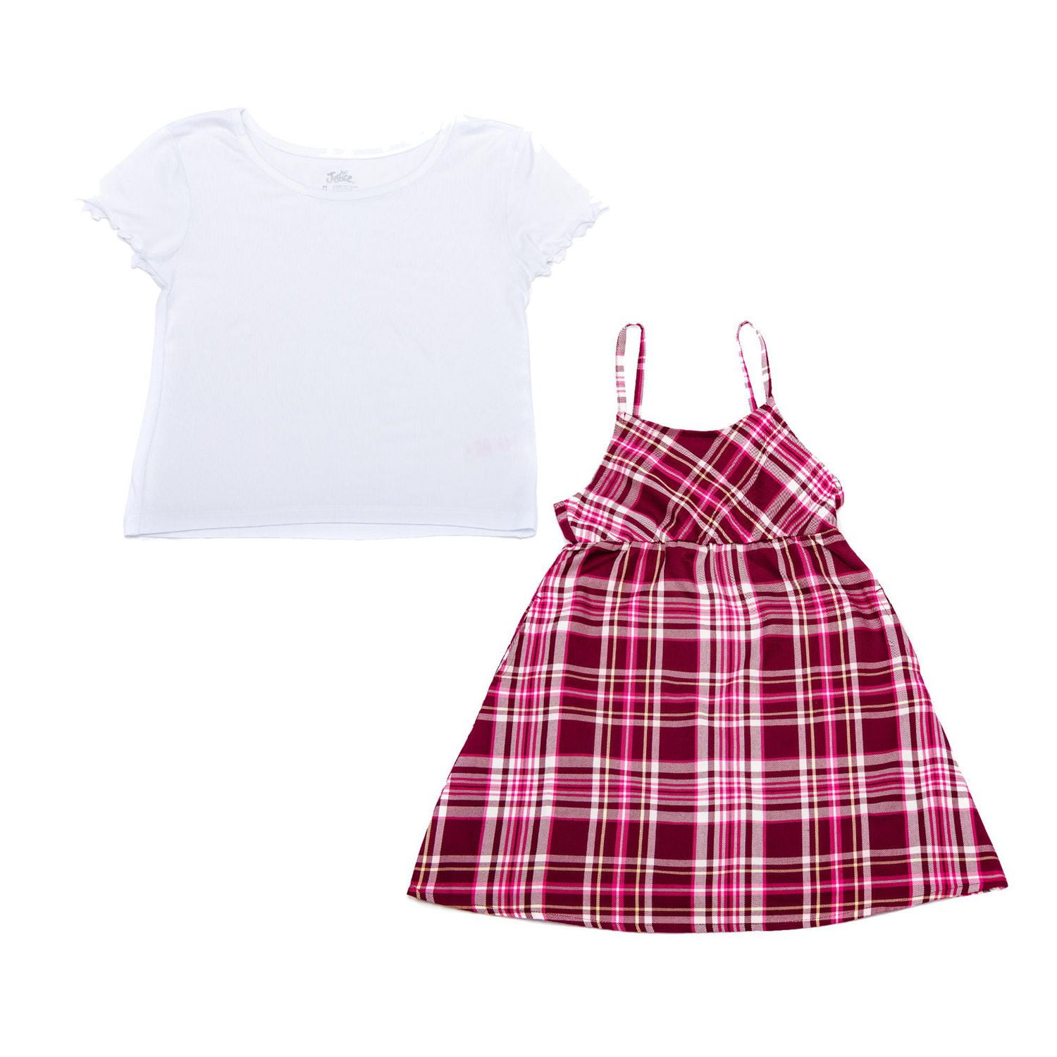 Girls Justice 2 Piece Simply Plaid Dress