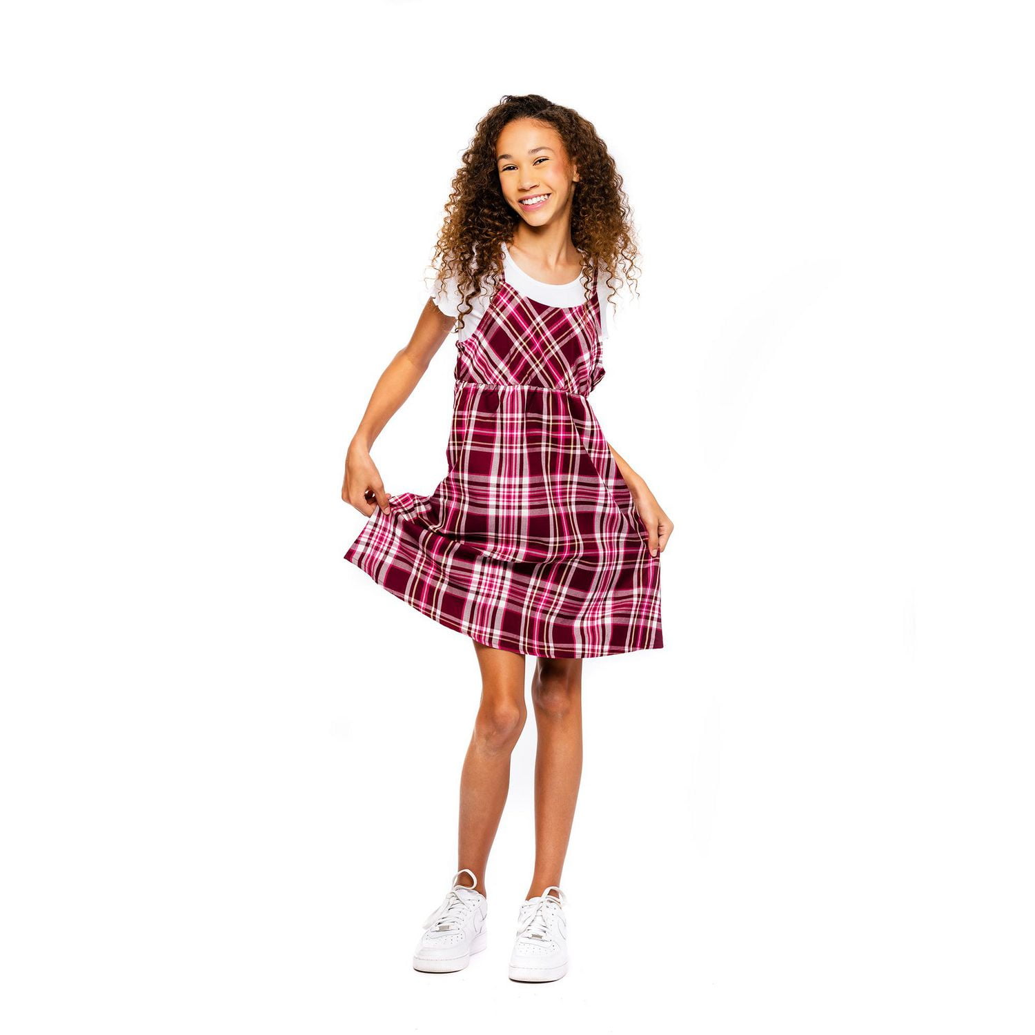 Girls Justice 2 Piece Simply Plaid Dress