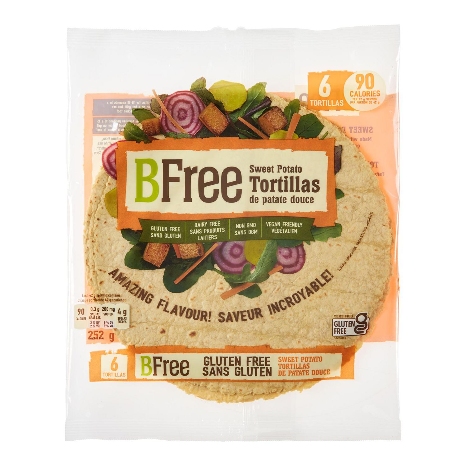 BFree Gluten Free Sweet Potato Tortillas