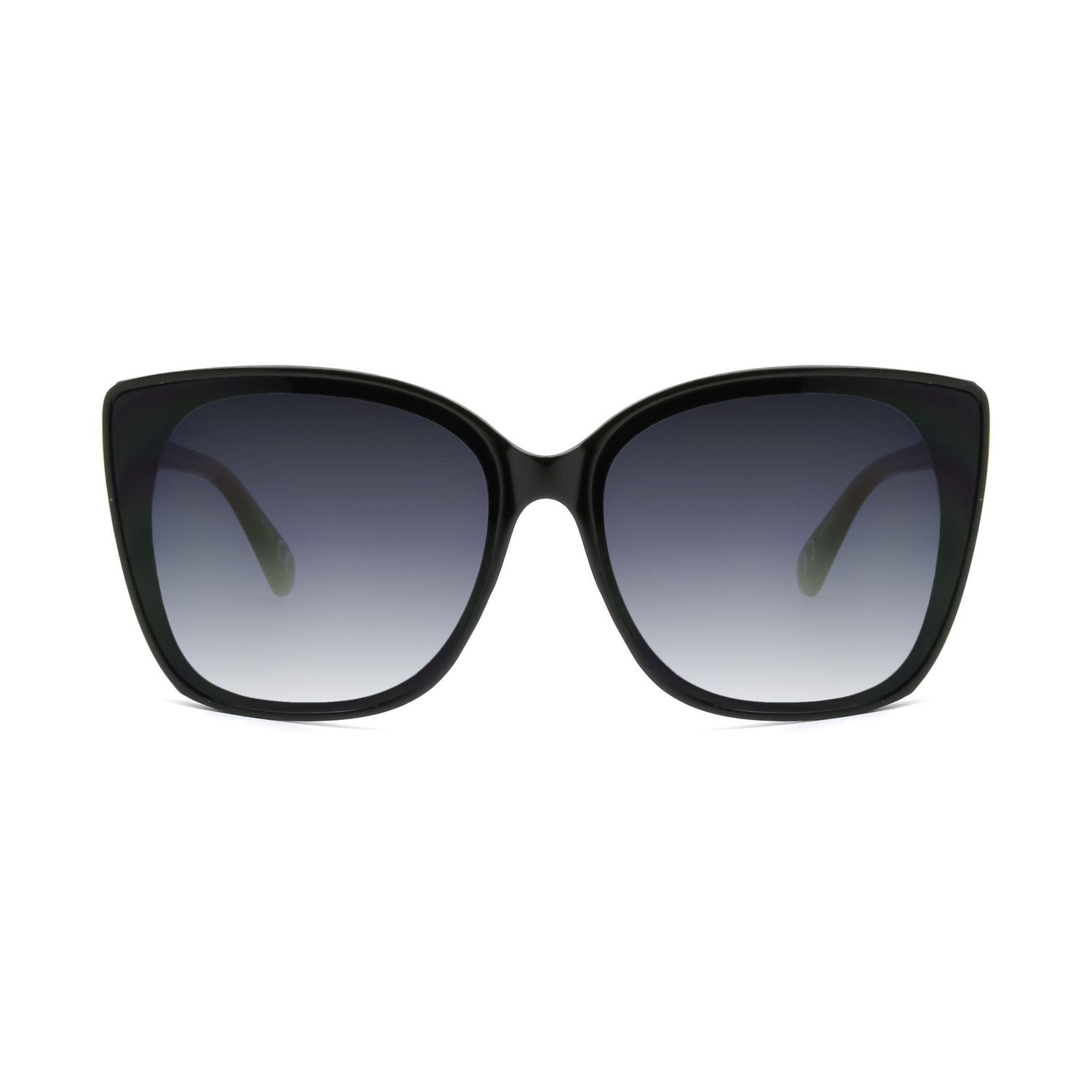Time & Tru Ladies Black and Gold Cat-Eye Sunglasses