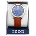 thumbnail image 3 of Izod Easy Read Analog brown Leather Strap Watch, 3 of 3