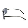 thumbnail image 3 of George Mens Black Polarized Aviator Sunglasses, 3 of 3
