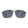 thumbnail image 2 of George Mens Black Polarized Aviator Sunglasses, 2 of 3