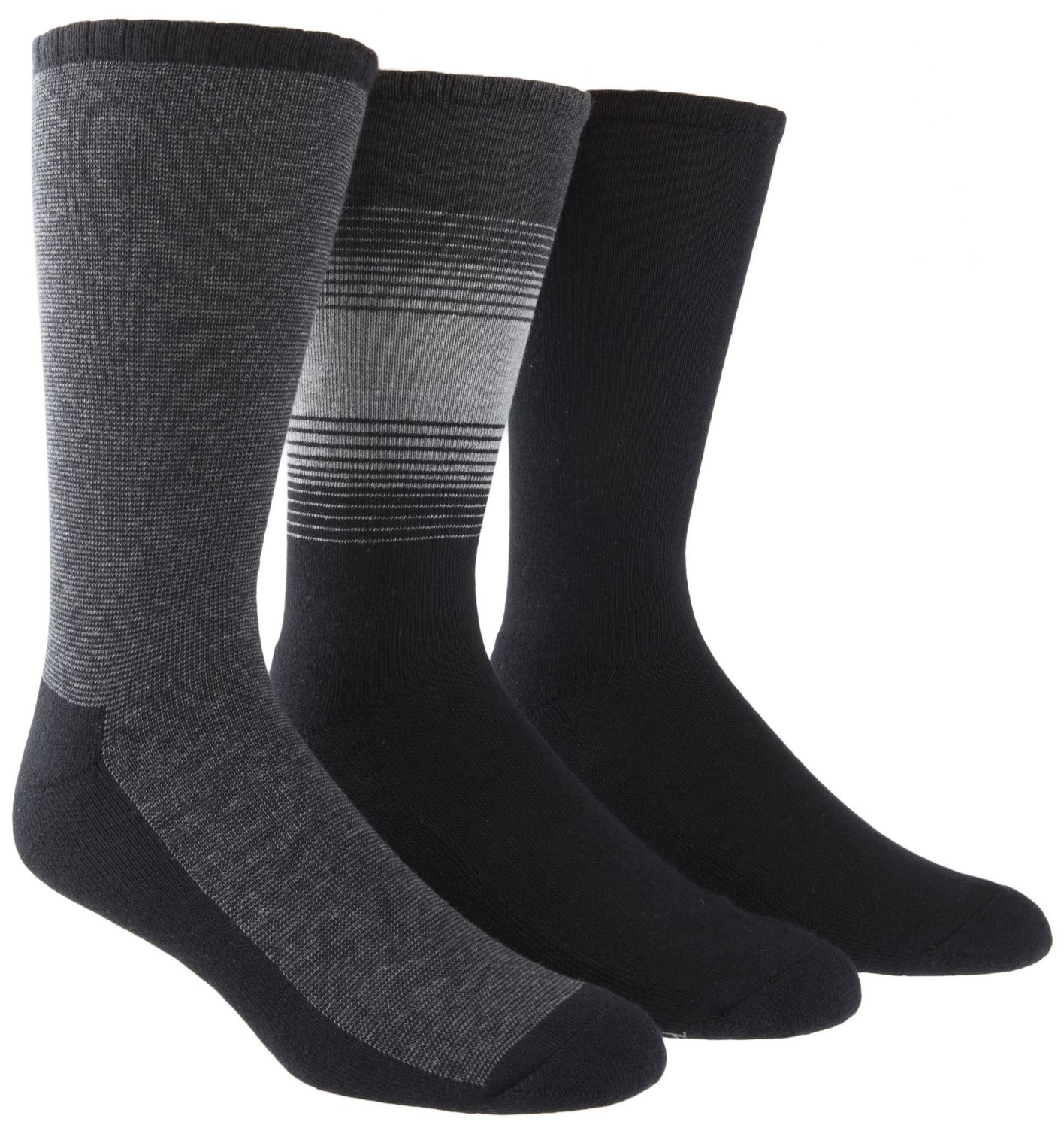 Happy Foot by Mcgregor Men's 3 Pair Micro Stripe Crew Socks | Walmart ...
