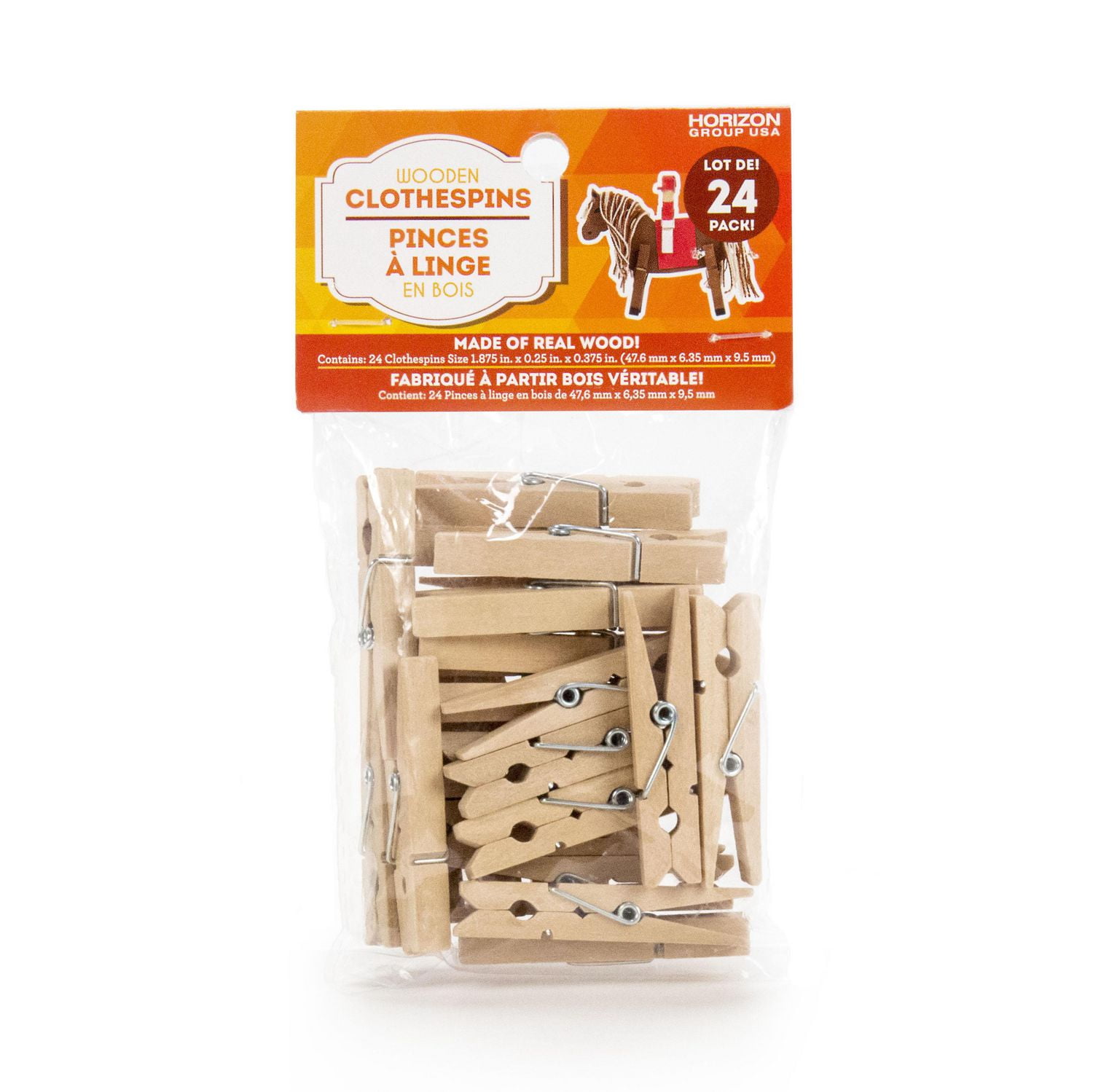 Small Wooden Clothespins, 24 ct. by Horizon Group USA Walmart Canada