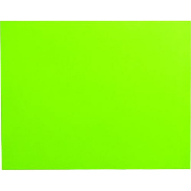 Carton pour affiche fluorescent, vert, 22 X 28