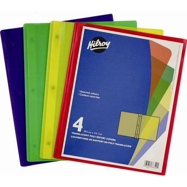 Hilroy Poly Report Covers, 4 Pack Walmart.ca