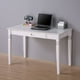 Simple bureau d'écriture en bois - blanc – image 2 sur 2